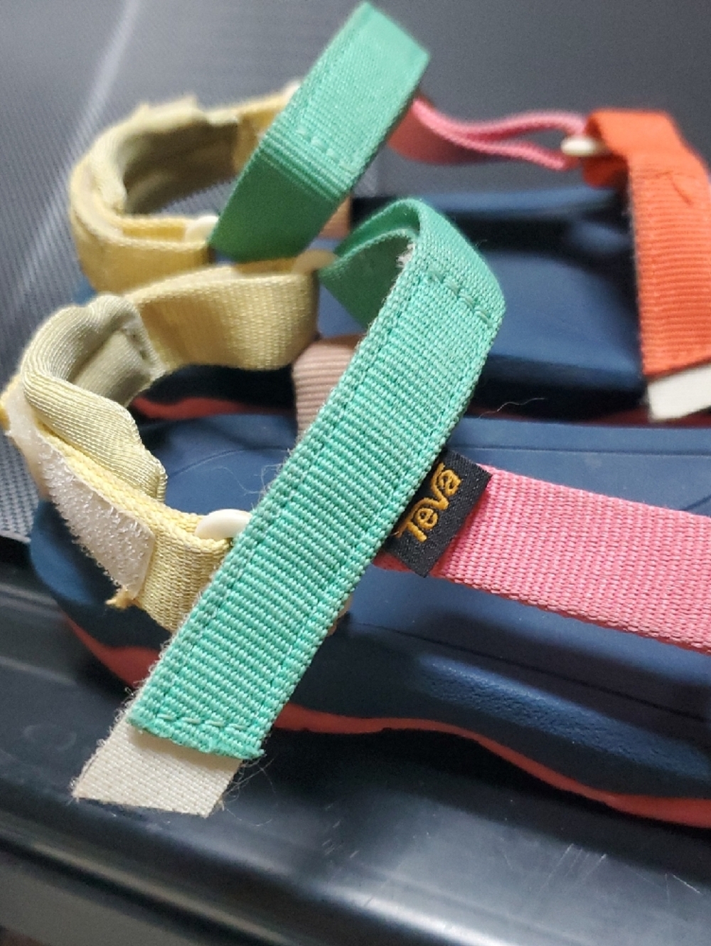 Teva Multicolor Adjustable Webbing Sandals - Hurricane Toddler Size 10 - Picture 3 of 7